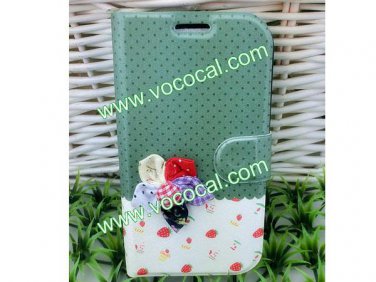 Cartoon Cute PU Leather Flip Case Cover for Samsung Galaxy Grand DUOS I9082