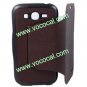 PU Leather Book Flip Stand Case Cover for Samsung Galaxy Grand Duos I9082 Brown