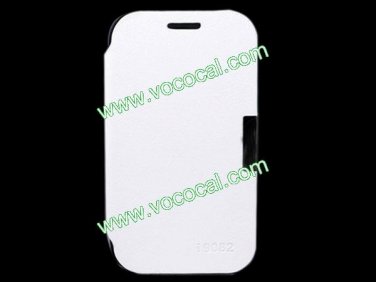 PU Leather Book Flip Stand Case Cover for Samsung Galaxy Grand Duos I9082 White