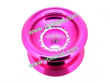 New Professional Magic Aluminum Metal YoYo Yo-Yo T8 Pink