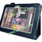 PU Leather Book Stand Case Cover for Amazon Kindle Fire HD 8.9 Inch Tablet Blue