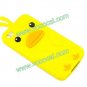 3D Chick Poult Cartoon Amimal Silicone Case Cover Skin for iPhone 4 4G 4S