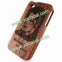 Jackson Celebrity Memorial Wood Carving Hard Combo Case Cover for iPhone 4 4G 4S