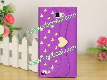 Cute Wallet Shape Silicone Case Cover Skin for Samsung Galaxy Note 2 N7100