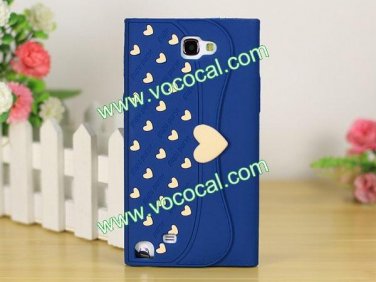 Cute Wallet Shape Silicone Case Cover Skin for Samsung Galaxy Note 2 N7100