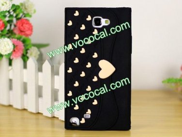 Cute Wallet Shape Silicone Case Cover Skin for Samsung Galaxy Note 2 N7100