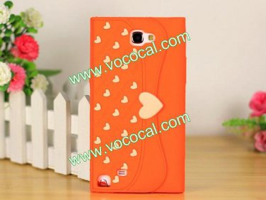Cute Wallet Shape Silicone Case Cover Skin for Samsung Galaxy Note 2 N7100