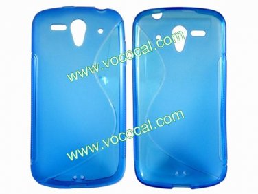 S Line Soft Flexible TPU Case Cover Skin for Huawei Ascend G300 U8818 Blue