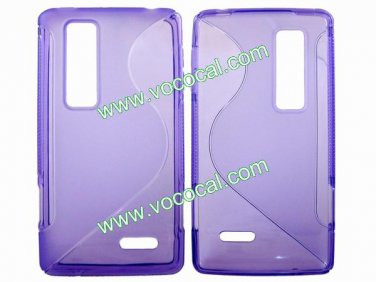 S Line TPU Protective Case Cover Skin for LG Optimus 3D Max P720 Purple