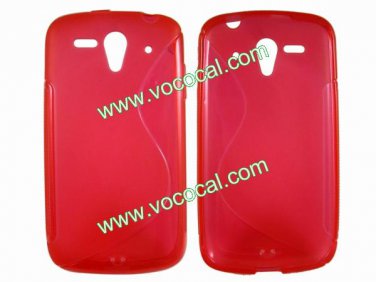 S Line Soft Flexible TPU Case Cover Skin for Huawei Ascend G300 U8818 Red
