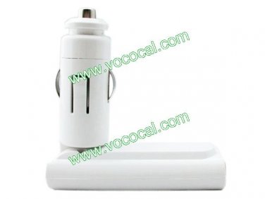 90 Degree Foldable Universal Mini USB Car Charger for iPhone HTC White