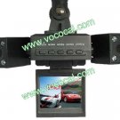 720P 2" TFT Car DVR Dual Camera