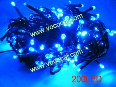 8 Flash Mode 200 LED String Light Christmas Wedding Decorative Lamp Chain Blue