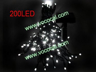 8 Flash Mode 200 LED String Light Christmas Wedding Decorative Lamp Chain White
