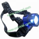 Adjustable 3W LED Fishing Head Lamp Light HeadLight New Blue + Black