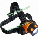 Adjustable 3W LED Fishing Head Lamp Light HeadLight New Orange + Black