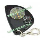 Trip Map Curve Distance Meter from Map to Kilometers With Compass Black