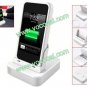 White Wireless Charger for iPhone 4 4S with Case