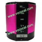 Portable Mini FM Radio USB TF Card Speaker Sound Box Rose