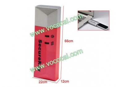 File Privacy SecureKey Encrypted USB Flash Drive Encryption Red