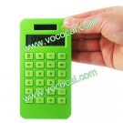 Ultra-thin Portable Environmental Friendly Corn Plastic Solar Calculator Green