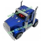 Truck Car Shape TF Card USB FM Radio Mini Portable Speaker Sound Box Blue