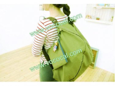 Multifunctional Foldable Shopping Travel Backpack Shoulder Bag Pouch Green