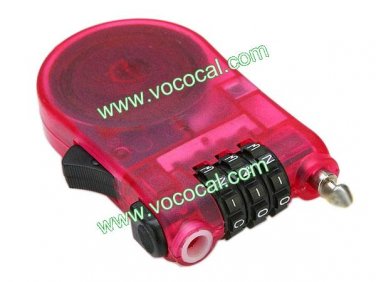 ABS + Steel Resettable Combination Luggage Bag Travel Number Code Lock Rose