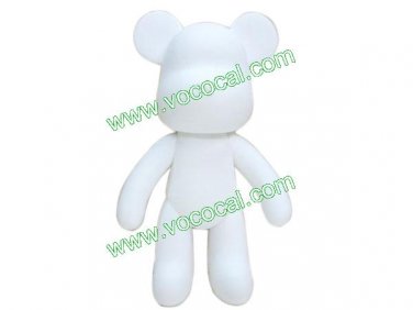 DIY Paint Lovely Bear Vinyl Toy for Children Kids Adult White