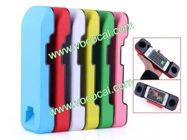 Portable Dock Handset Speaker for iPhone 5 With Holder