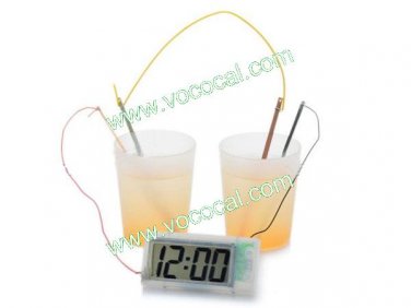 Potato Clock Novel Green Science Educational Experiment Kids Lab Home School Toy