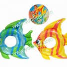 Inflatable Kids Children Swimming Float Swim Ring Trainer W/ Fish Shape