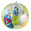 Cute Summer Pool Beach Inflatable Ball With Sea-maid Pattern Yellow