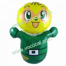 Cute Swim Pool Water Inflatable Toy Roly-poly for Kids Yellow + Green
