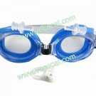 Children Kids Swimming Swim Goggles With Earplug Nose Clip Sky Blue