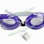 Children Kids Swimming Swim Goggles With Earplug Nose Clip Purple