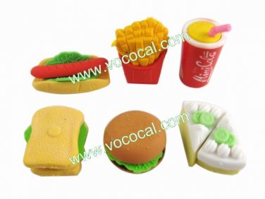 Cute Food Pencil Rubber Eraser