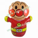 Cute Swim Pool Water Inflatable Toy Roly-poly for Kids Light Yellow + Red
