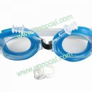 Children Kids Swimming Swim Goggles With Earplug Nose Clip Lake Blue