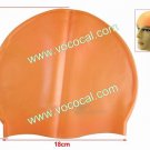 Fashion Silicone Swim Cap Swimming Hat Orange