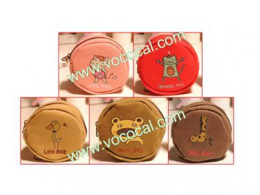 Cute Round Small Change Purse Coin Pouch Bag
