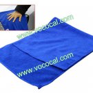 30*70cm Microfiber Car Window Cleaning Towel Rag Blue + Car Wash Glove