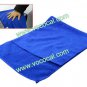 30*70cm Microfiber Car Window Cleaning Towel Rag Blue + Car Wash Glove