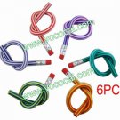 6 x Colorful Magic Novelty Items Flexible Bendy Soft Pencil for Kids