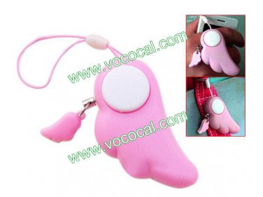 Safety Angel Wings Self Protector Electronic Pull Pin Personal Alarm Pink