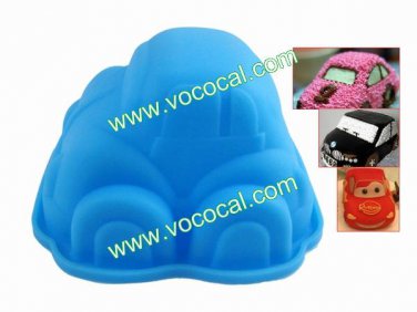 Silicone Cute Car Shape Cake Pan Mold Mould Kitchen Microwave Oven Bakeware Blue