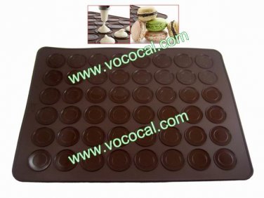 Heat-resistant Macaron Special Silicone Baking Mat Pad 48 Cake Mold Tray