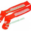 Fashion Stylish Football Cotton Socks Red + White