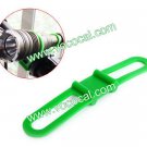 2x Cycling Bicycle Bike Accessory Silicone Elastic Flashlight Holder Strap Green