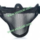 Steel Mesh Protective Outdoor War Game Tactical Mask Black